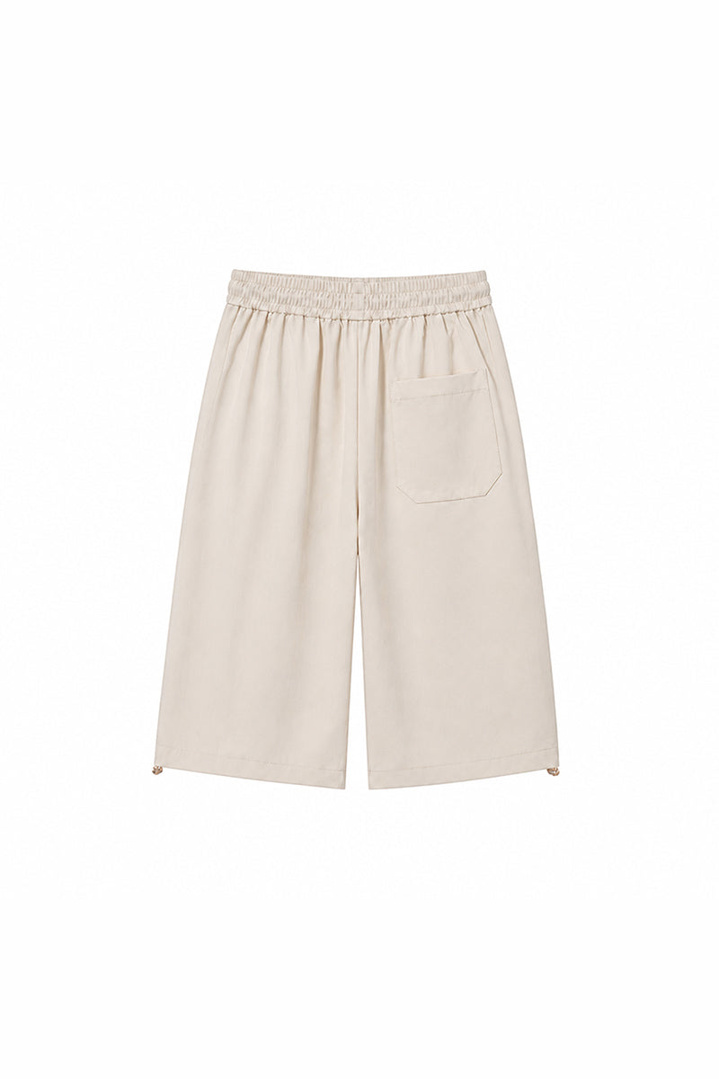 Women's Summer Contrast-Stitch Quick-Dry Wide-Leg Pants