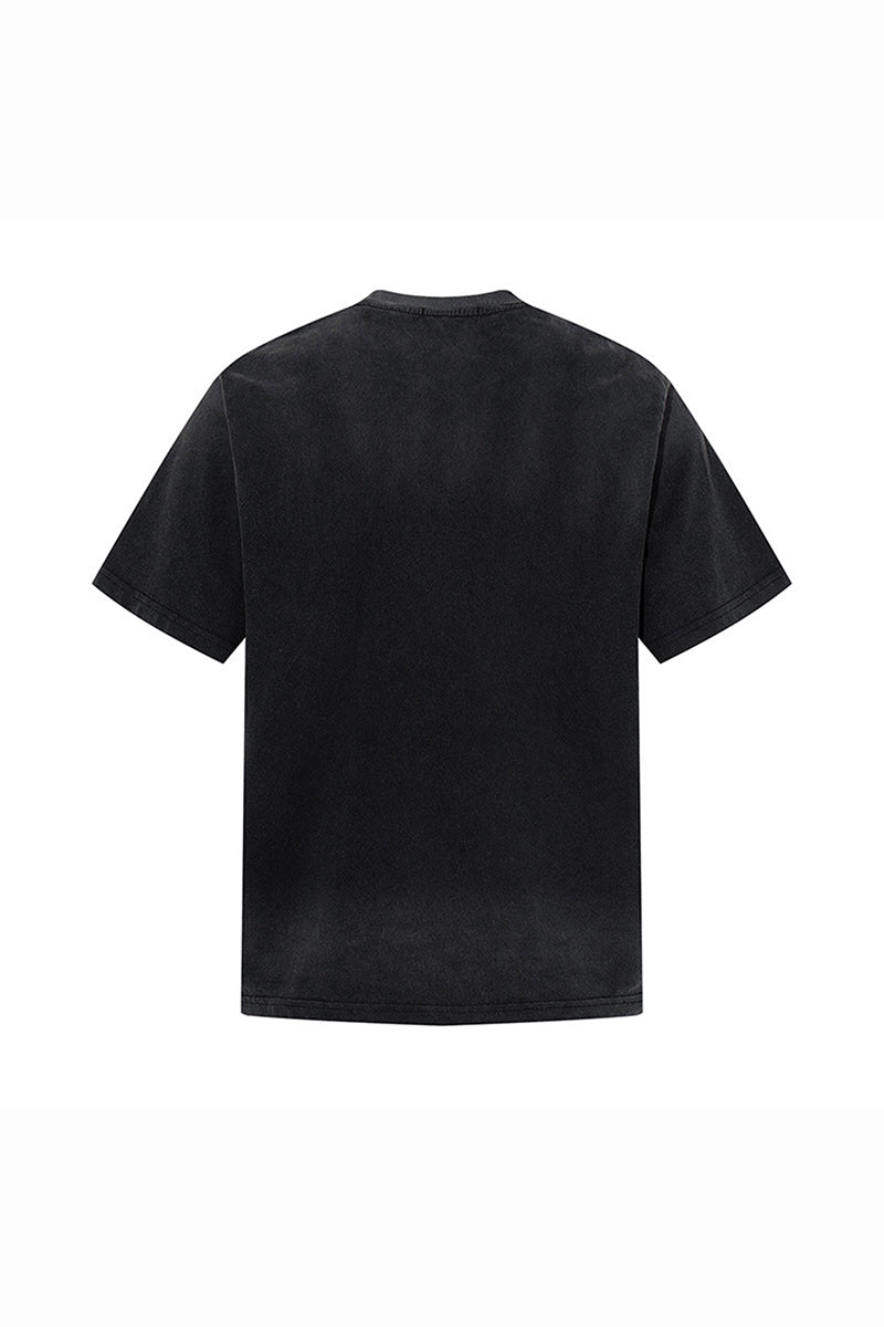 Women's Summer Washed High Street Print Oversized Set-in Tee