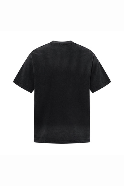 Women's Summer Washed High Street Print Oversized Set-in Tee