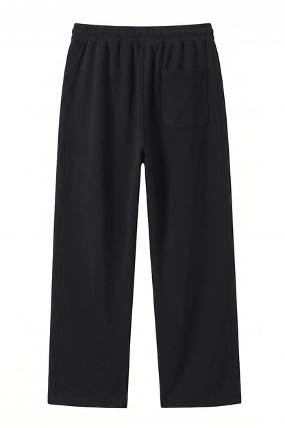 Men's Spring Heather-Grey Straight-Leg Cotton Sweatpants