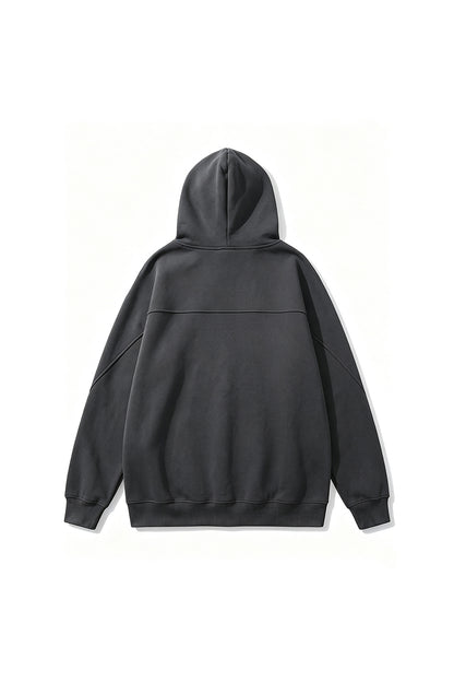 Men's Fall Winter Snap-Button Fleece Kangaroo-Pocket Hoodie