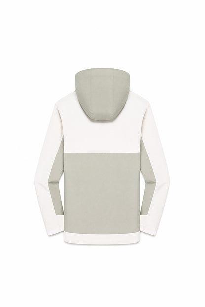 Women's Fall Colorblock Cropped Windproof Shell Jacket