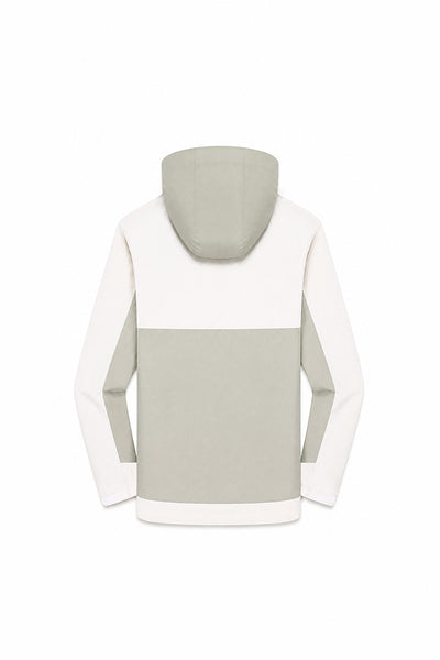 Men's Fall Winter Colorblock Hooded Windproof Shell Jacket