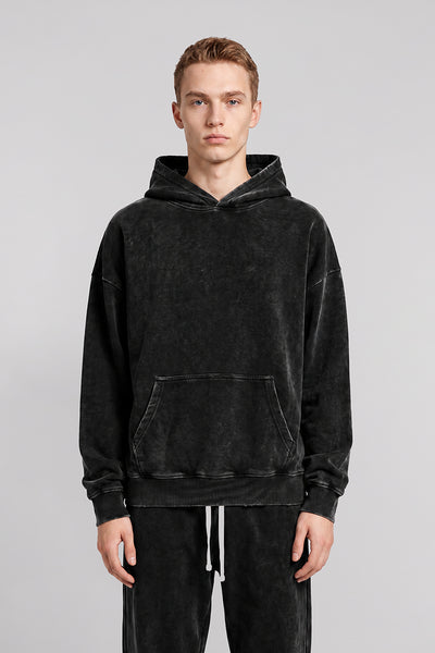 Men's Fall Winter Vintage Washed Oversized Pocket Hoodie