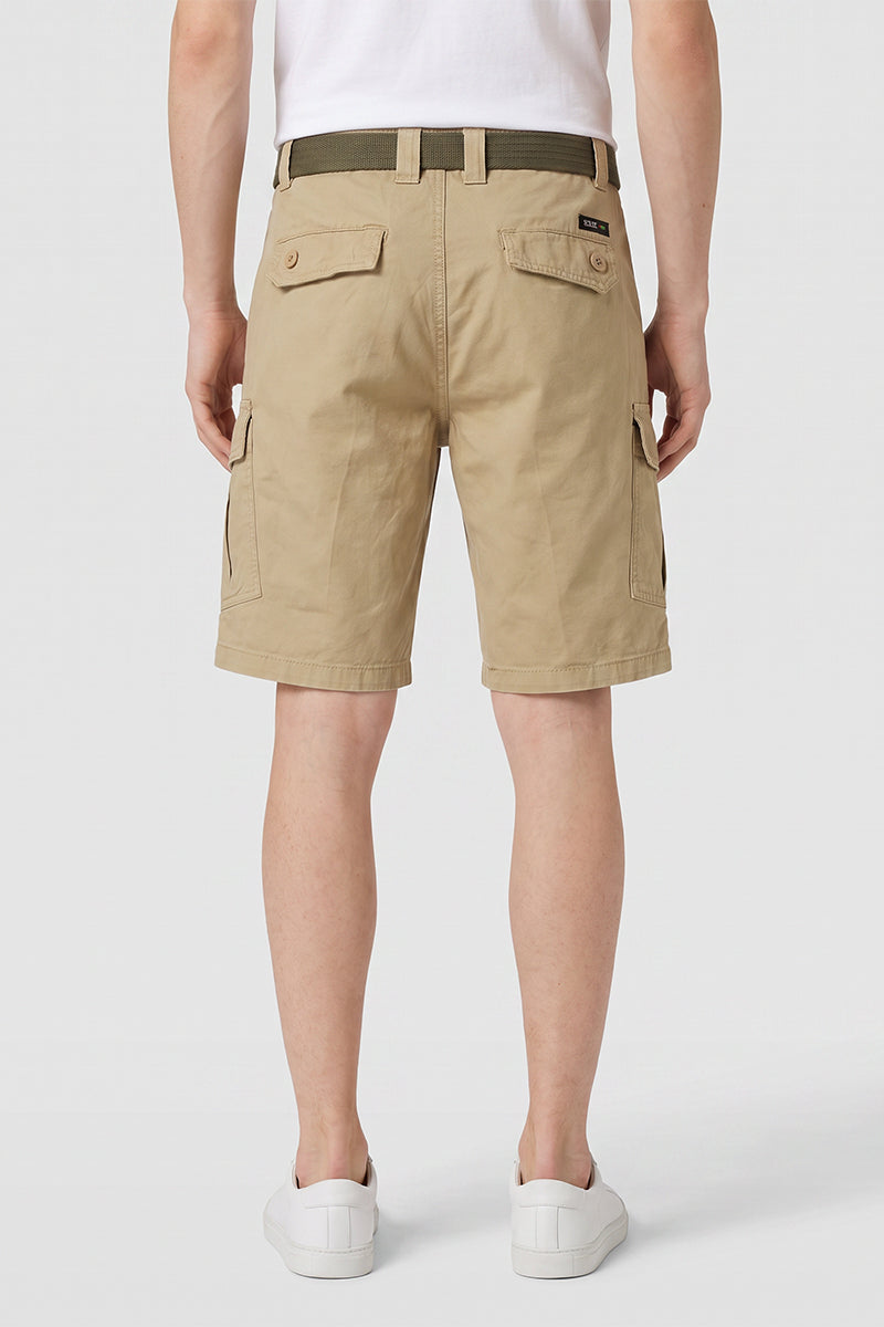 Men's Summer 100% Cotton Multi-Pocket Cargo Shorts