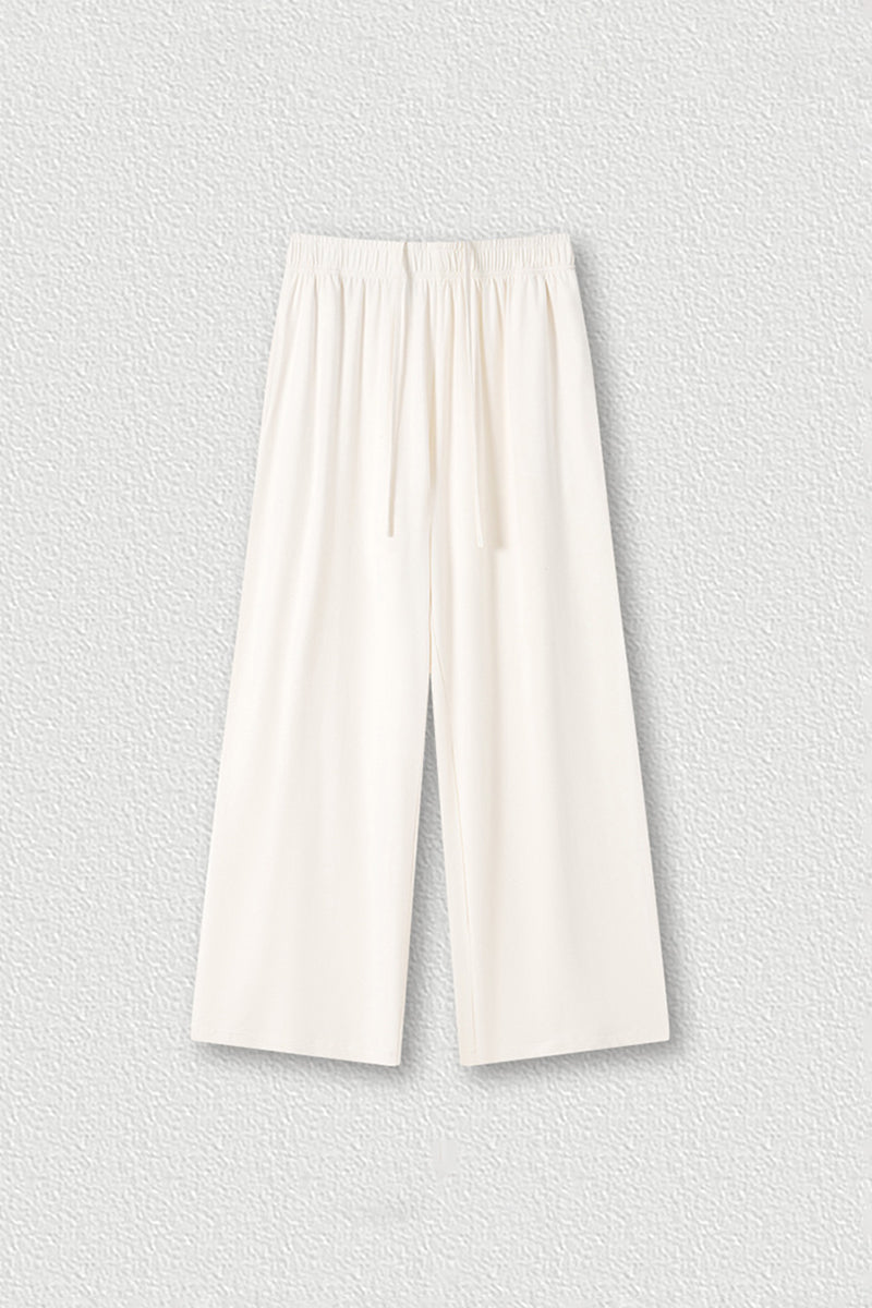 Men's Streetwear Relaxed High-Elastic Straight-Leg Pants
