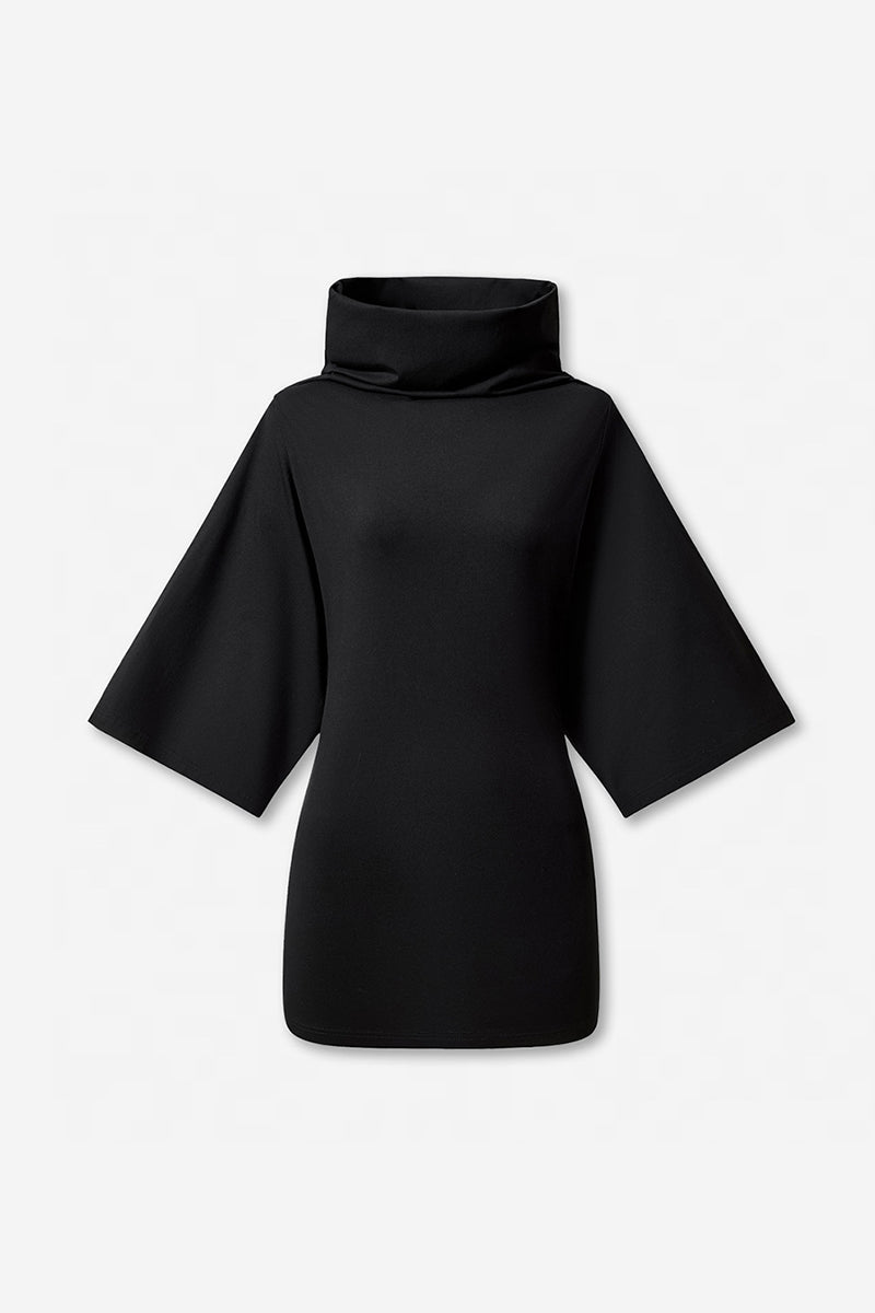 Women's Wasteland Cowl Neck Bell 3/4 Sleeve Bodycon Dress