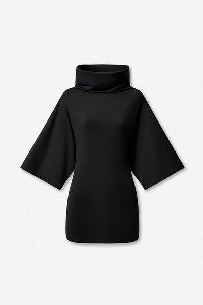 Women's Wasteland Cowl Neck Bell 3/4 Sleeve Bodycon Dress