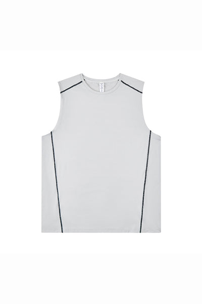 Men's Summer Contrast-Stitch Quick-Dry Athletic Tank Top