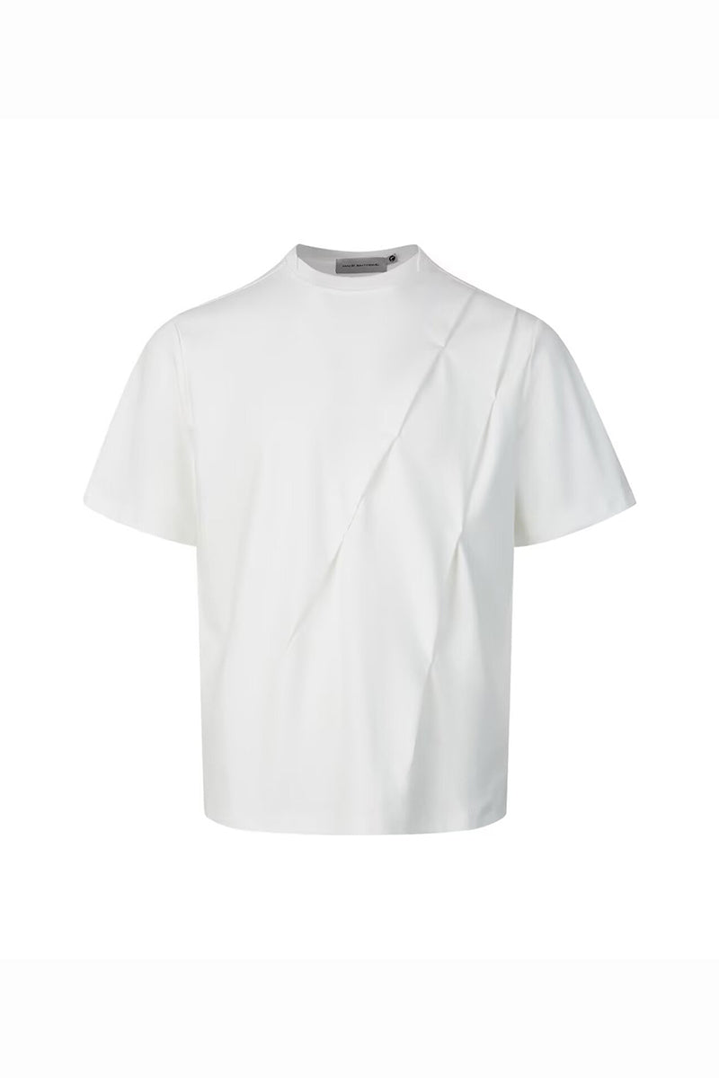 Men's Summer Ruched Deconstructed Streetwear T-Shirt