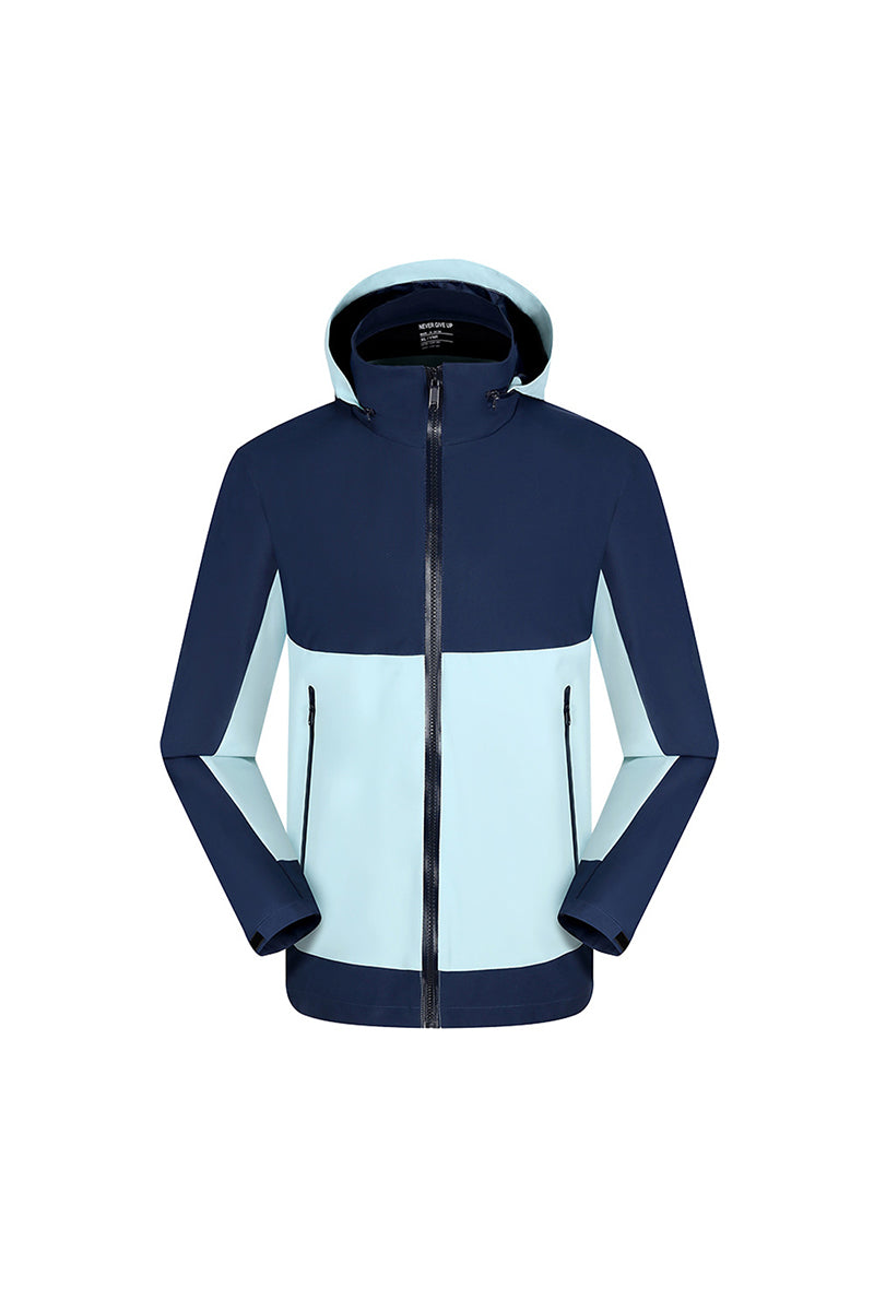 Women's Fall Colorblock Cropped Windproof Shell Jacket