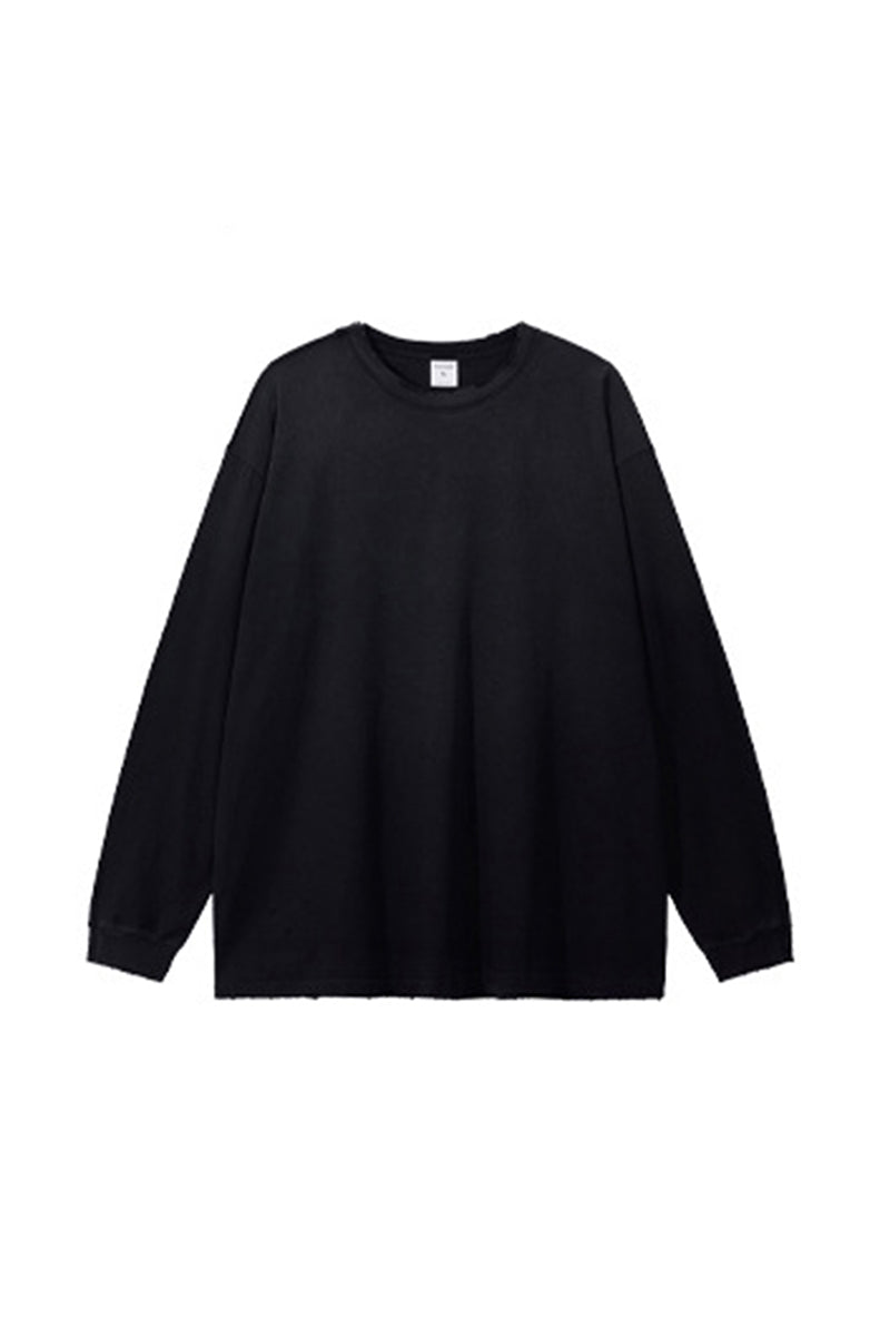 Women's 275g Vintage Cotton Spray Washed Raw Hem Long Tee