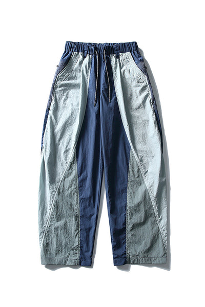 Women Spring Color Block Quick Dry Outdoor Cargo Pants