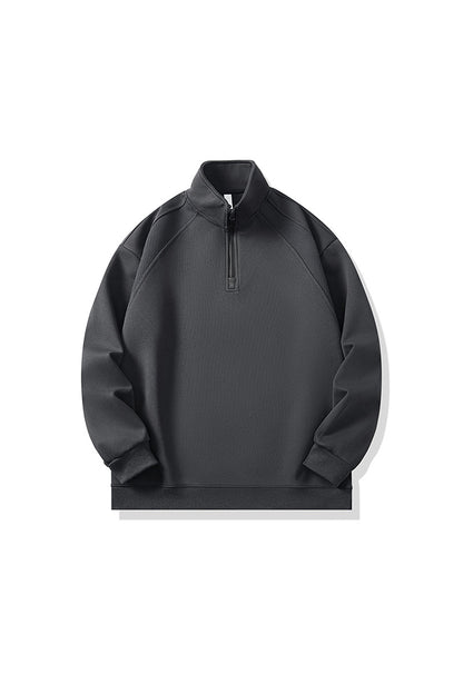 Men's Fall Half-Zip Colorblock Long-Sleeve Sweatshirt