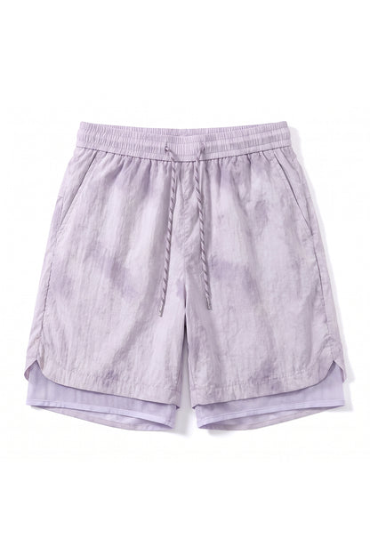Men's Summer Tie-Dye 2-in-1 Quick-Dry Athletic Shorts