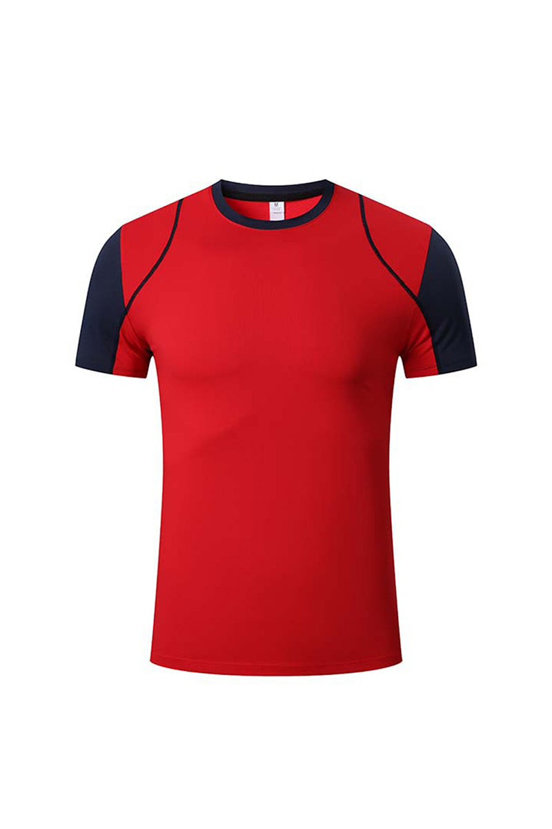 Unisex Summer Colorblock Raglan Quick-Dry Athletic T-Shirt