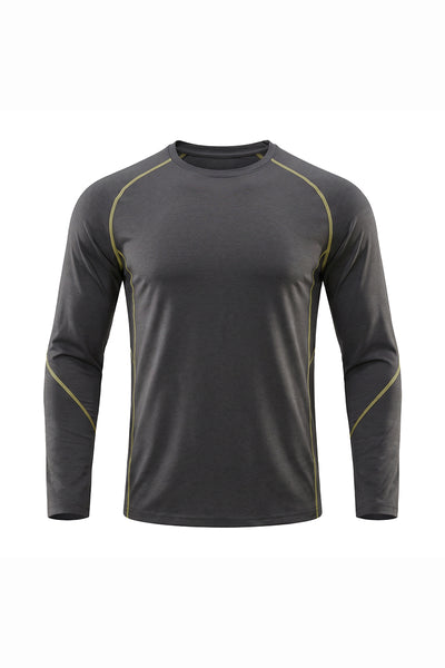 Men's Fall Sorona Contrast Raglan Athletic Long-Sleeve Tee