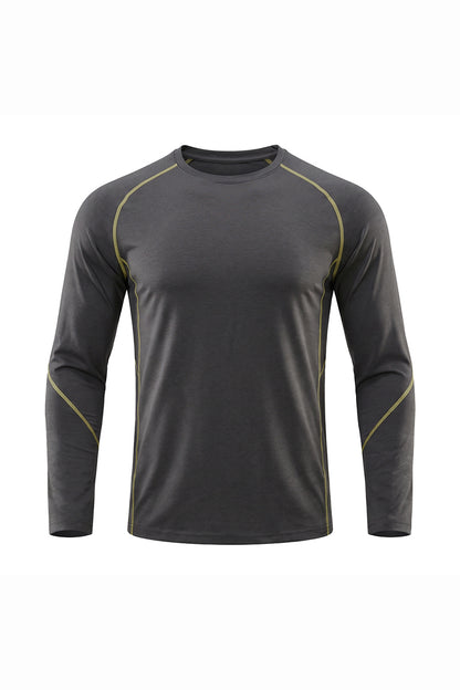 Men's Fall Sorona Contrast Raglan Athletic Long-Sleeve Tee