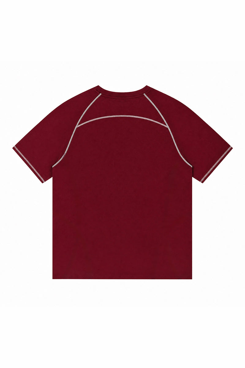 Men's Summer Raglan Contrast Quick-Dry Athletic T-Shirt