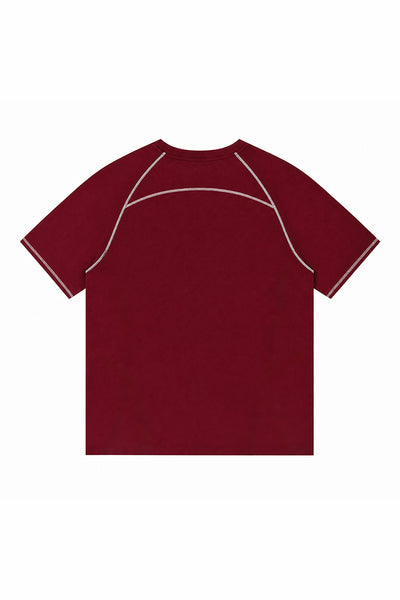 Men's Summer Raglan Contrast Quick-Dry Athletic T-Shirt