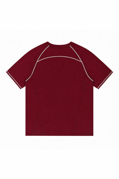 Men's Summer Raglan Contrast Quick-Dry Athletic T-Shirt