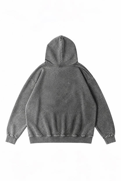 Men's Fall Winter Vintage Washed Oversized Pocket Hoodie