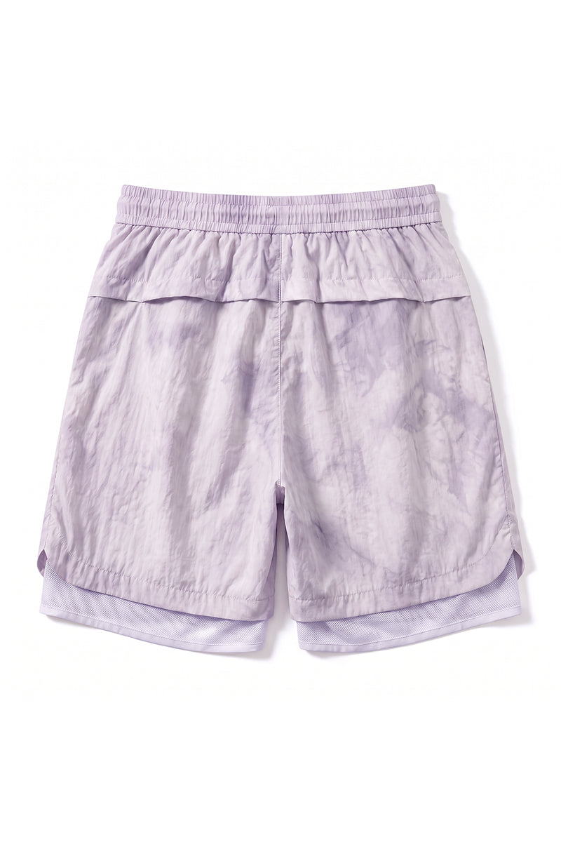 Men's Summer Tie-Dye 2-in-1 Quick-Dry Athletic Shorts