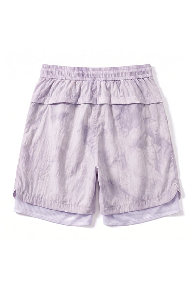Men's Summer Tie-Dye 2-in-1 Quick-Dry Athletic Shorts
