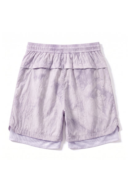 Men's Summer Tie-Dye 2-in-1 Quick-Dry Athletic Shorts