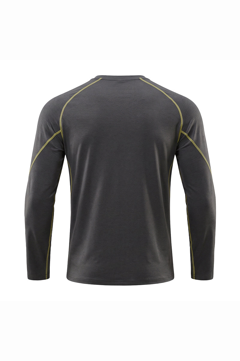 Men's Fall Sorona Contrast Raglan Athletic Long-Sleeve Tee