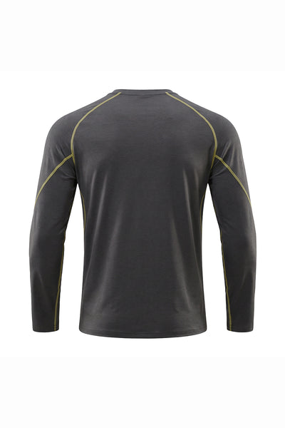 Men's Fall Sorona Contrast Raglan Athletic Long-Sleeve Tee