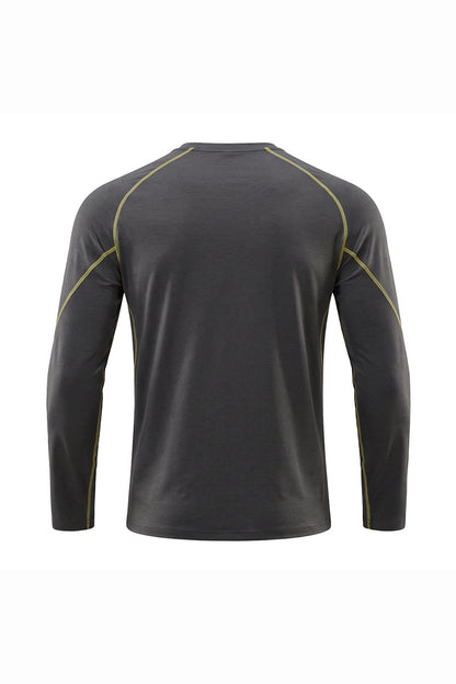 Men's Fall Sorona Contrast Raglan Athletic Long-Sleeve Tee