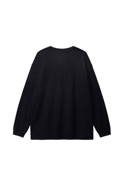 Women's 275g Vintage Cotton Spray Washed Raw Hem Long Tee
