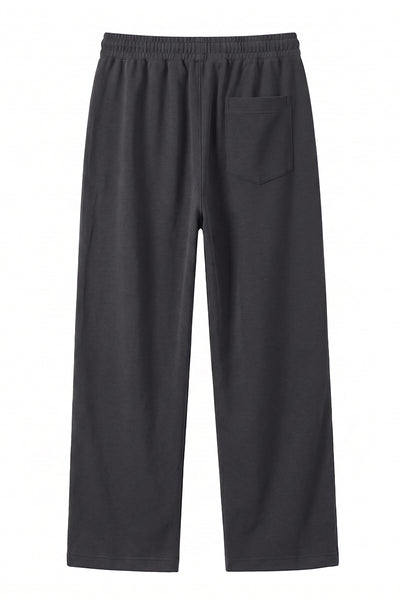 Men's Spring Heather-Grey Straight-Leg Cotton Sweatpants