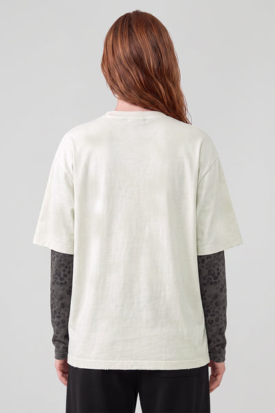 Women Fall Clothing Leopard Patchwork Heavy Cotton Top
