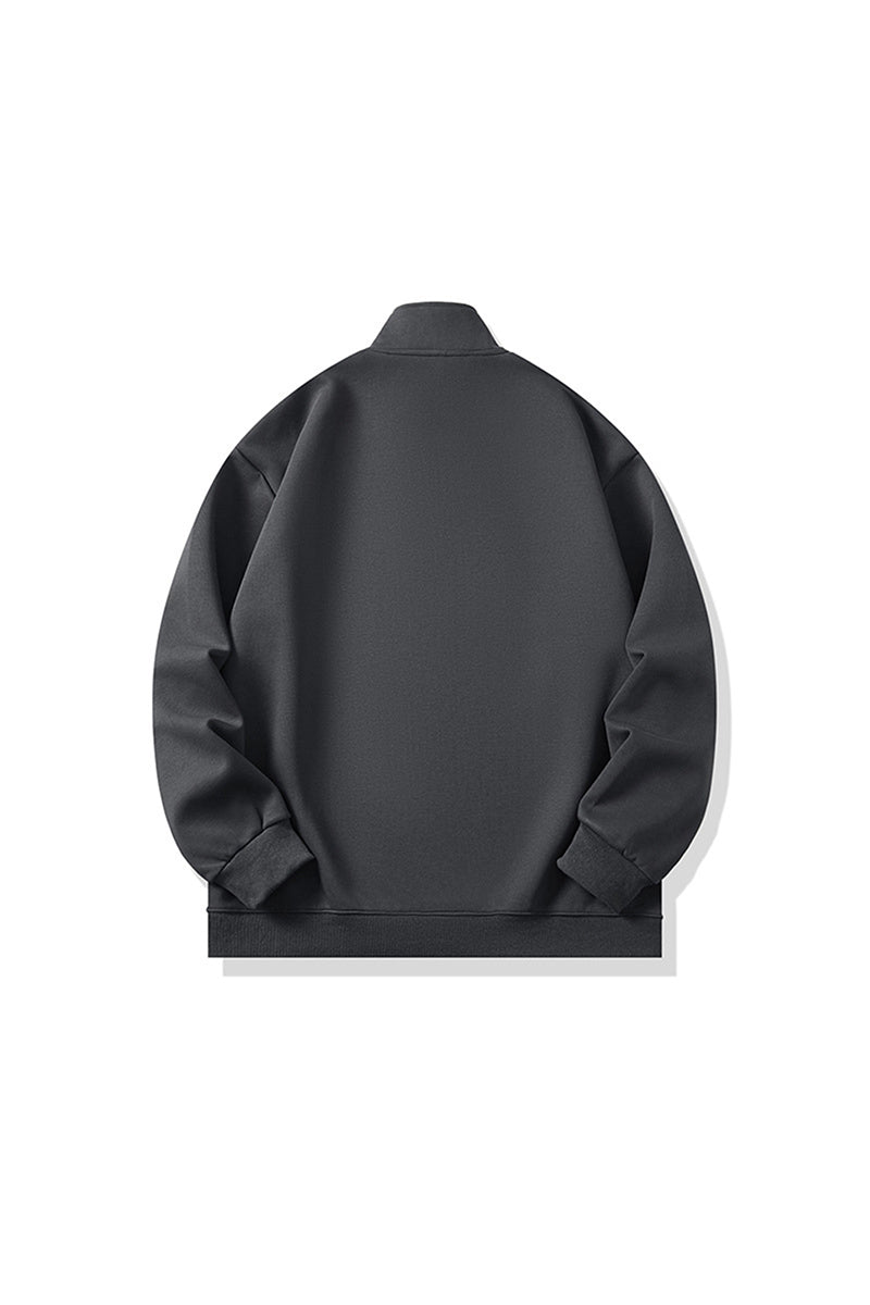 Men's Fall Half-Zip Colorblock Long-Sleeve Sweatshirt