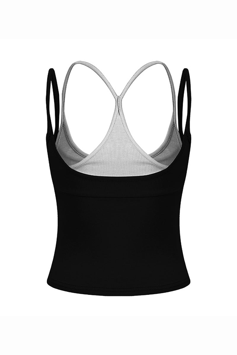 Women's Summer 2026 Colorblock Street Mock Layer Crop Tank