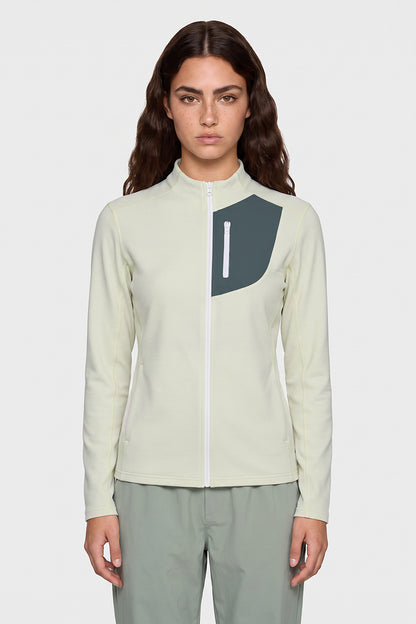 Women's Spring Textured Stretch Full-Zip Outdoor Jacket