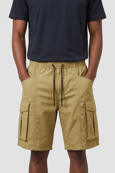 Men's Summer Multi-Pocket Drawstring Cargo Bermuda Shorts