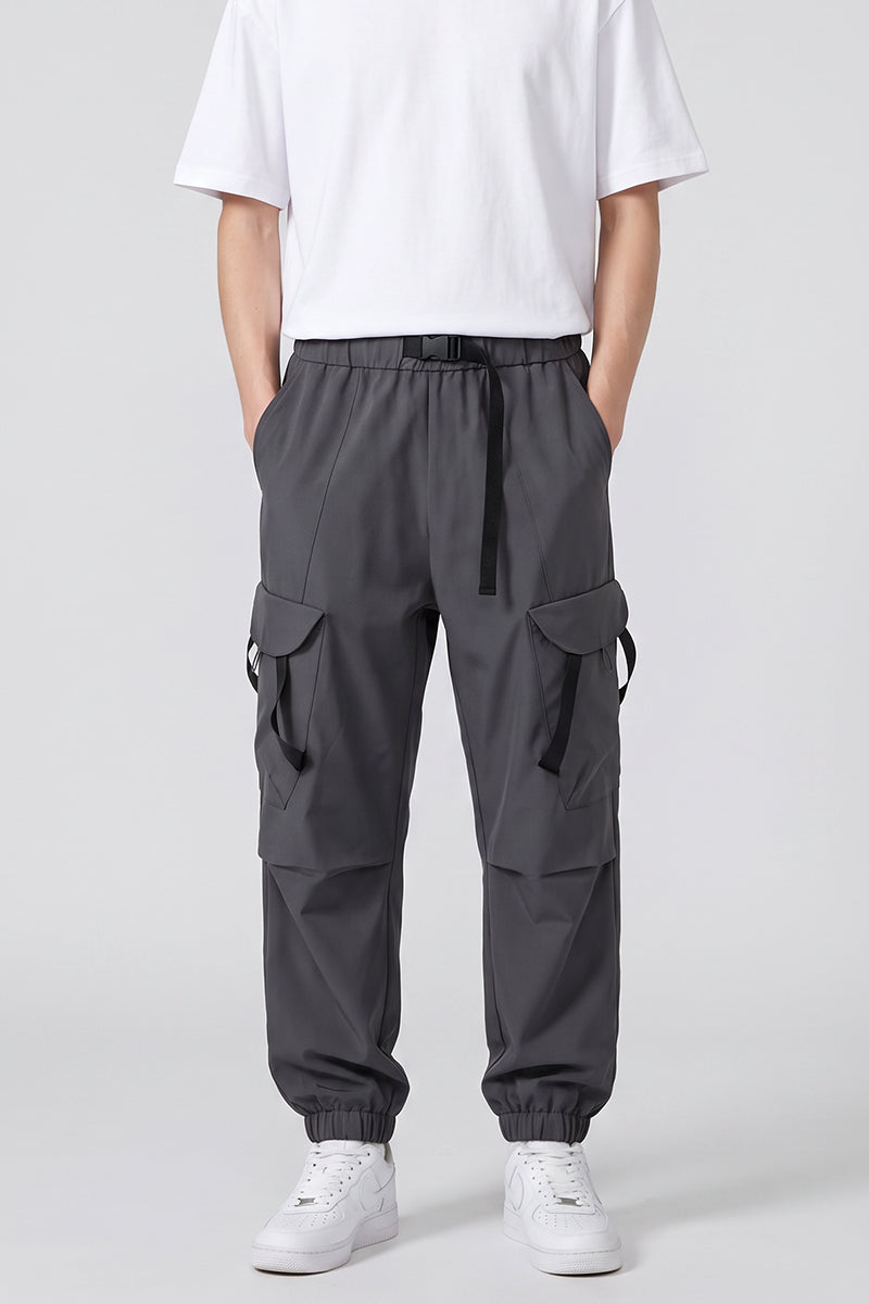Men's Spring Lightweight Multi-Pocket Cargo Jogger Pants
