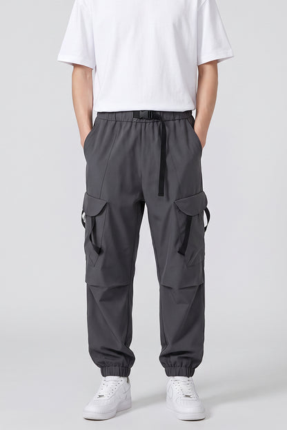 Men's Spring Lightweight Multi-Pocket Cargo Jogger Pants
