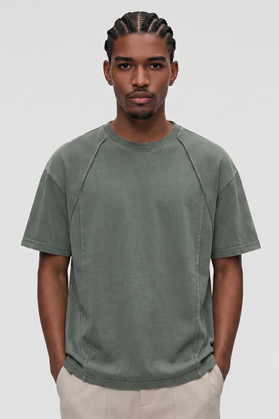 Men's Summer Deconstructed Loose-Seam Streetwear T-Shirt