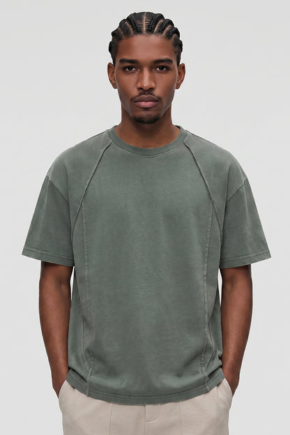 Men's Summer Deconstructed Loose-Seam Streetwear T-Shirt