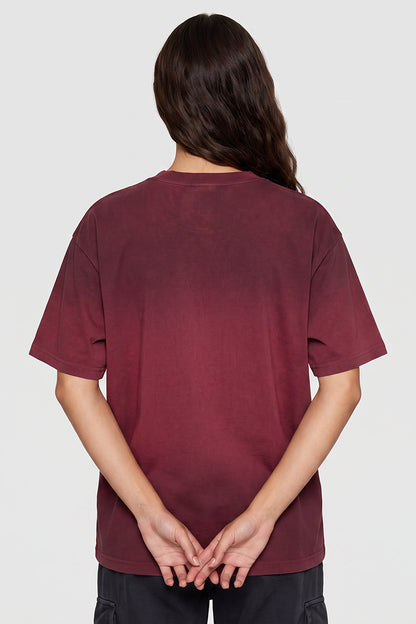 Women's Summer Washed High Street Print Oversized Set-in Tee