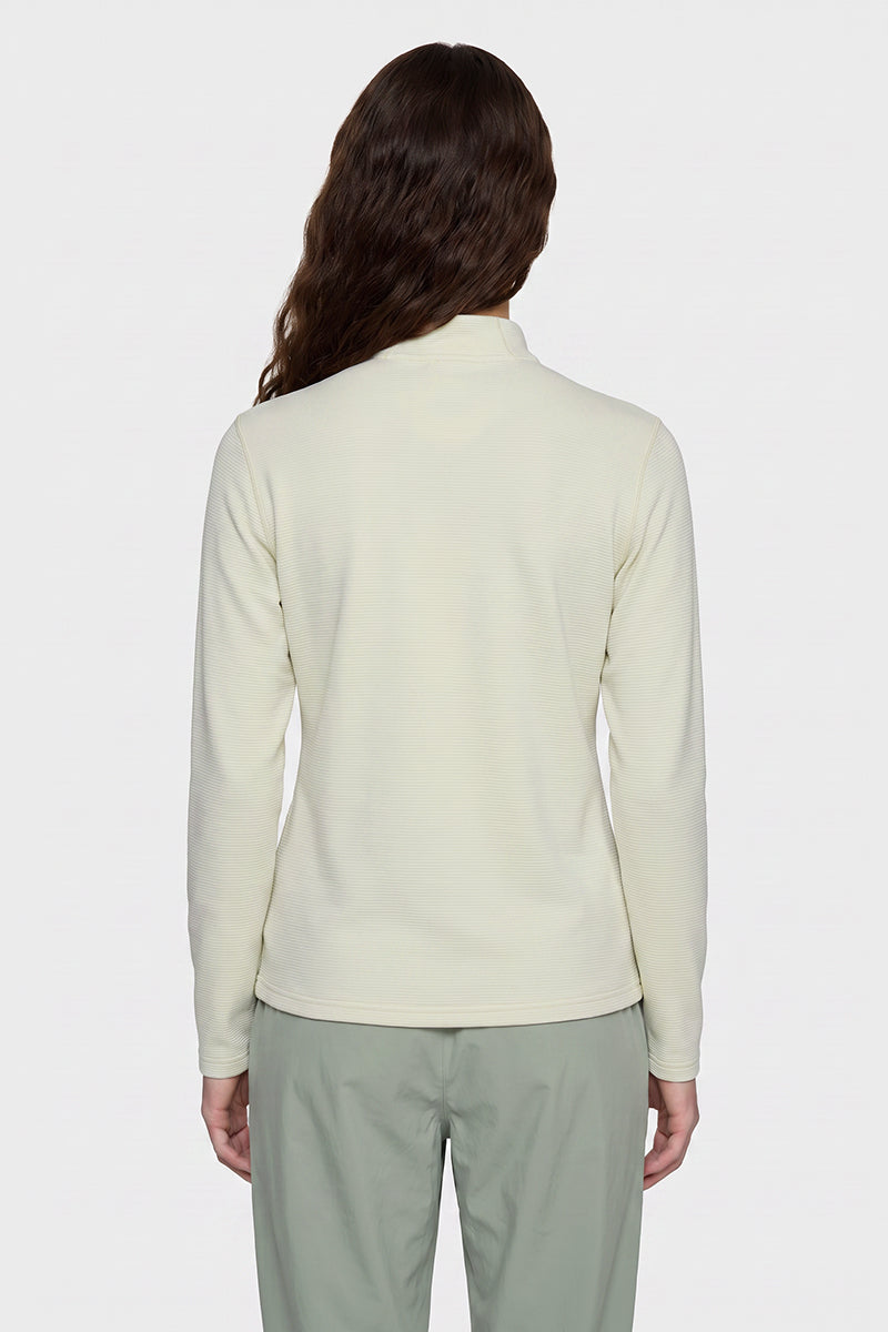 Women's Spring Textured Stretch Full-Zip Outdoor Jacket