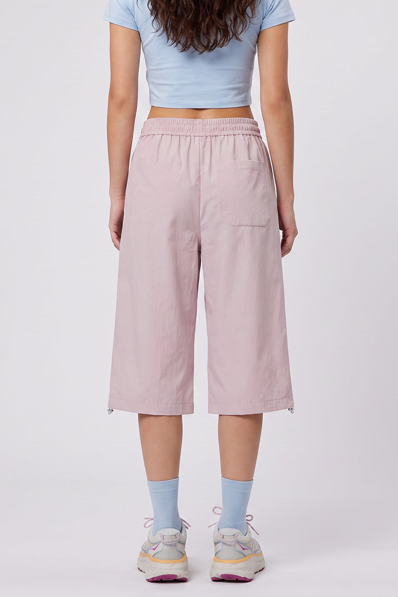 Women's Summer Contrast-Stitch Quick-Dry Wide-Leg Pants