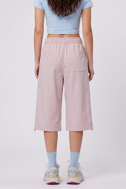 Women's Summer Contrast-Stitch Quick-Dry Wide-Leg Pants