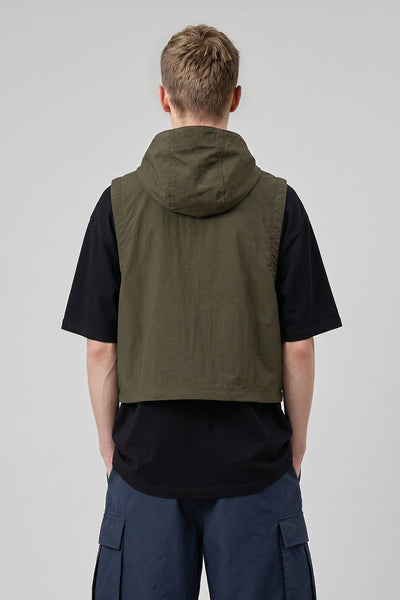 Men's Summer Mountain Multi-Pocket Hooded Utility Vest