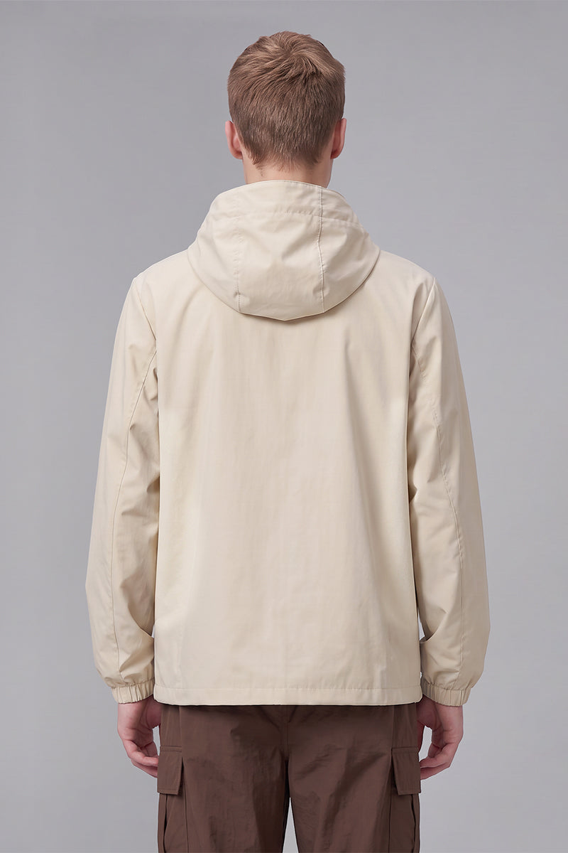 Men's Spring Colorblock Lightweight Outdoor Hooded Jacket