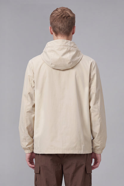 Men's Spring Colorblock Lightweight Outdoor Hooded Jacket
